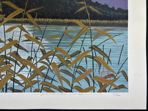  - Kirameki no Toki , Ike (Shining Hirasawa Pond, Kyoto) - Masao Ido - SAKURA FINE ART