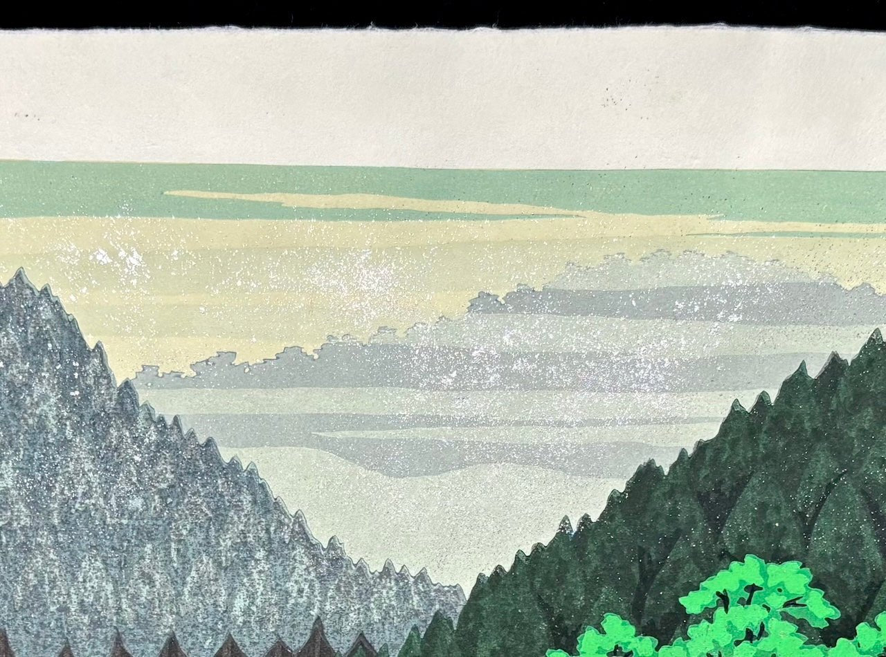  - Kirameki no Toki , Yama (Shining Mountain, Kyoto) - Masao Ido - SAKURA FINE ART