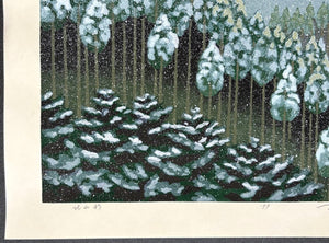 - Kitayamasugii (Kitayama Cedars in Snow, Kyoto) - Masao Ido - SAKURA FINE ART