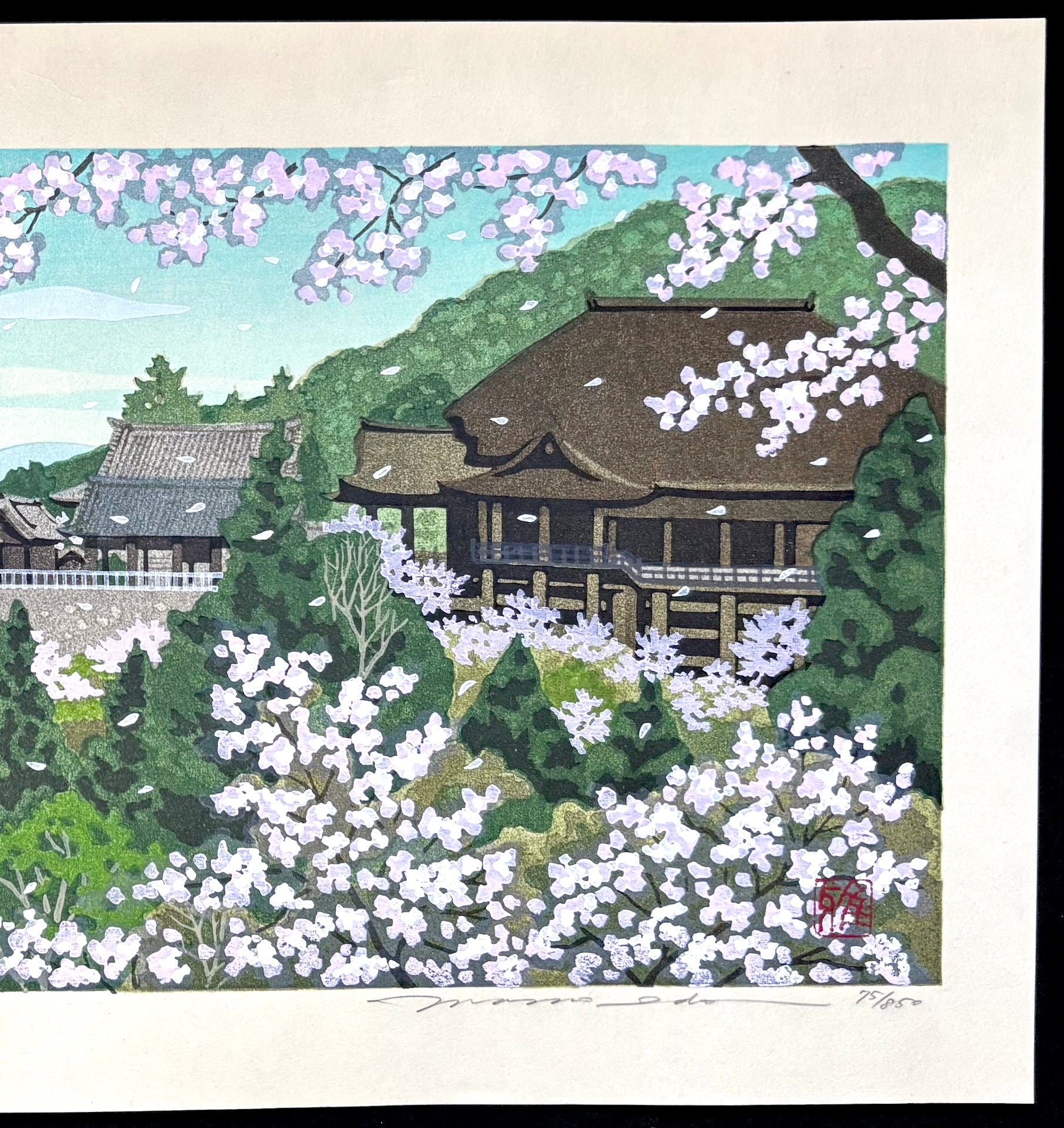  - Kiyomizu - dera no Haru (Kiyomizu Temple in Spring, Kyoto) - Masao Ido - SAKURA FINE ART