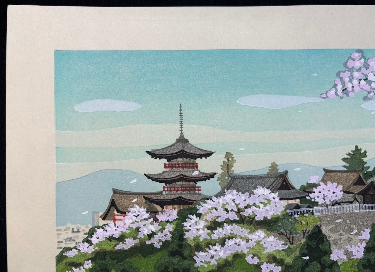  - Kiyomizu - dera no Haru (Kiyomizu Temple in Spring, Kyoto) - Masao Ido - SAKURA FINE ART