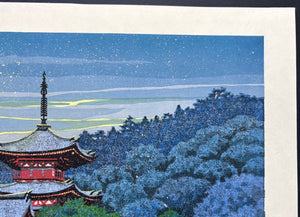  - Kiyomizu Sogetsu (Blue Moon at Kiyomizu, Kyoto) - Masao Ido - SAKURA FINE ART
