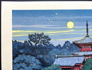  - Kiyomizu Sogetsu (Blue Moon at Kiyomizu, Kyoto) - Masao Ido - SAKURA FINE ART