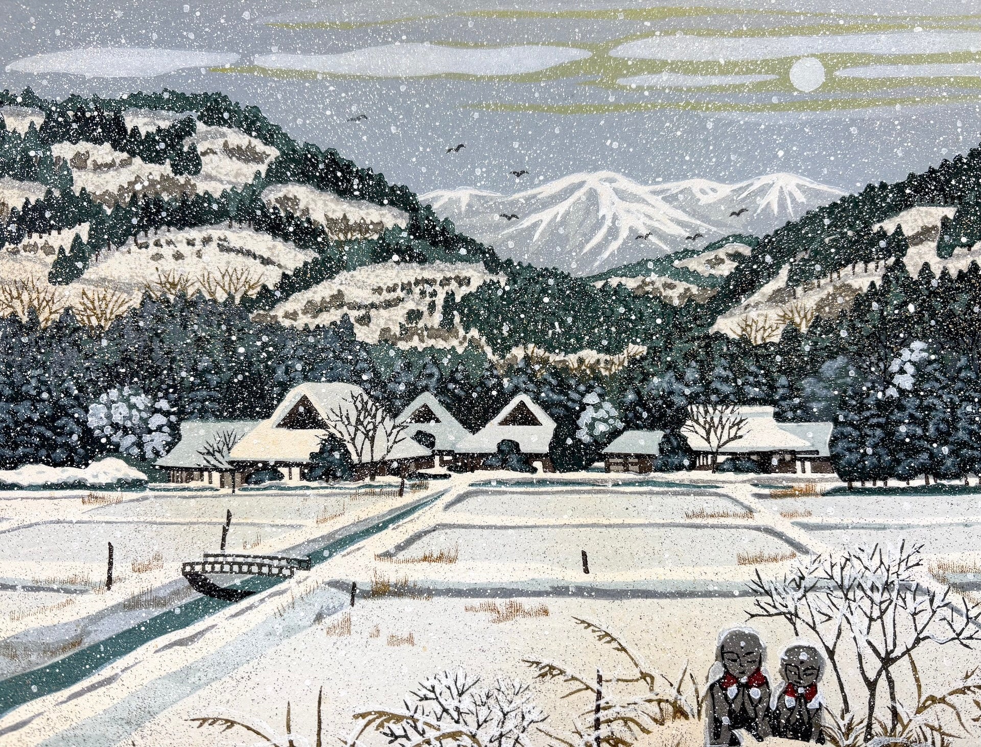  - Kokyō no Yukigeshiki (Snowy Scene from My Hometown) - Masao Ido - SAKURA FINE ART