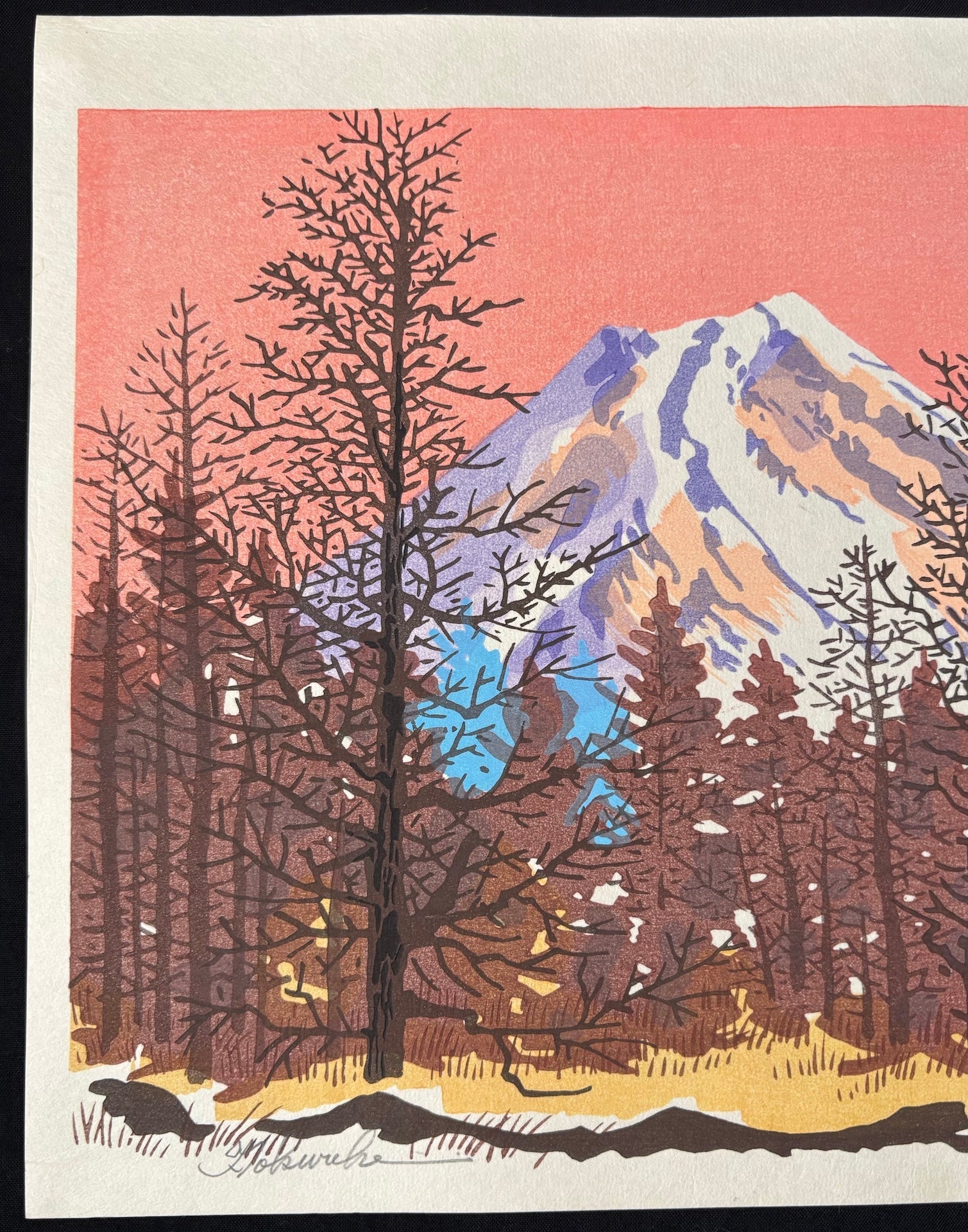  - Koshu Kaido (Mt. Fuji from the Koshu Kaido Highway) - Tomikichiro Tokuriki - SAKURA FINE ART