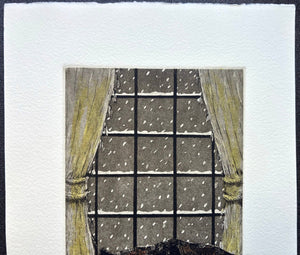  - Kuroneko - 16, Fuyu (Black Cat 16, Winter) - Hiroto Norikane - SAKURA FINE ART