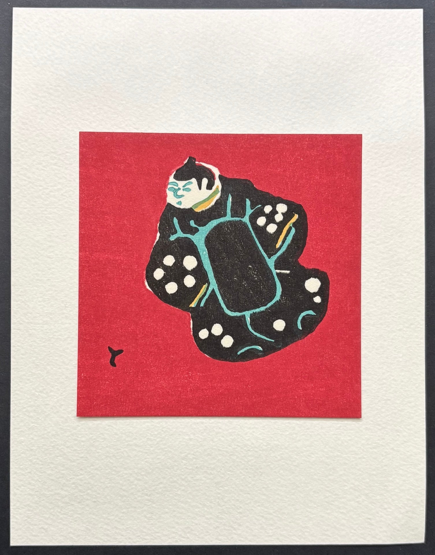  - Kyoto Folklore Toy – Figurine Inkstone from Atago - Tomikichiro Tokuriki - SAKURA FINE ART