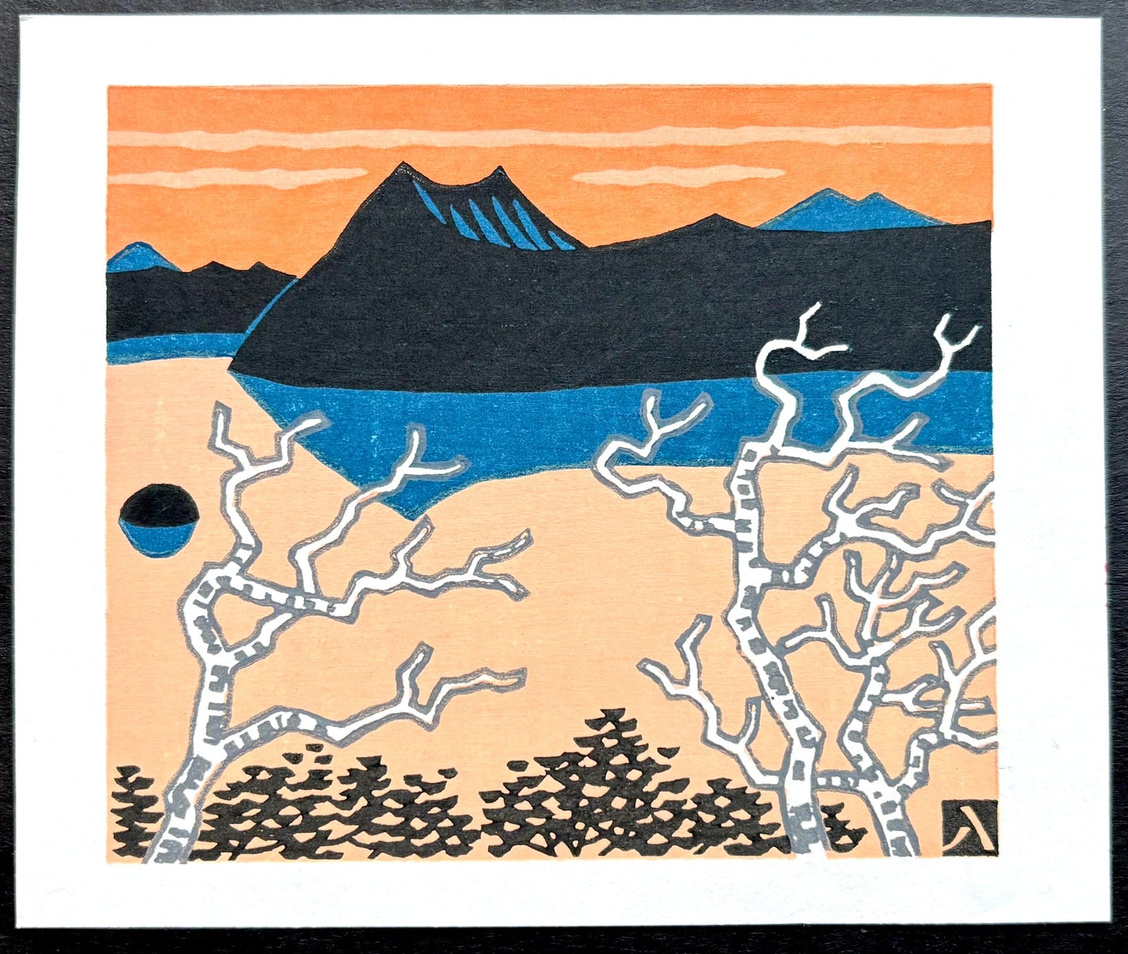  - Lake at Sunset - Yaozo Matsumi - SAKURA FINE ART