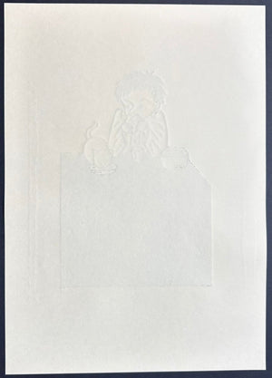  - Lunchtime with His White Cat - Takashi Ohno - SAKURA FINE ART