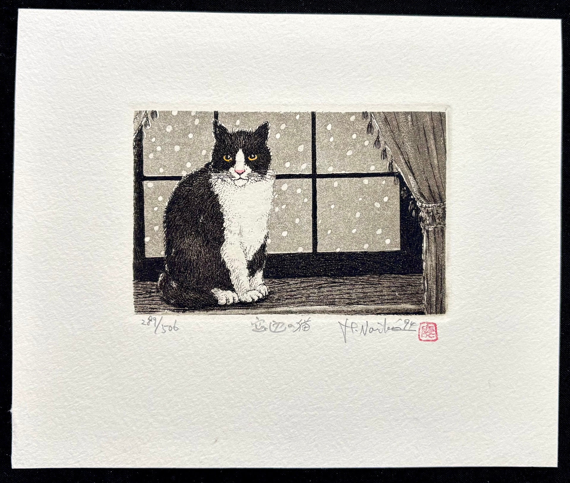  - Madobe no Neko (The Cat Beside Window) - SAKURA FINE ART