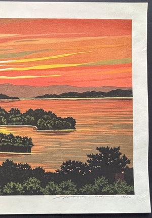  - Matsushima (Sunset at Matsushima Bay) - Masao Ido - SAKURA FINE ART