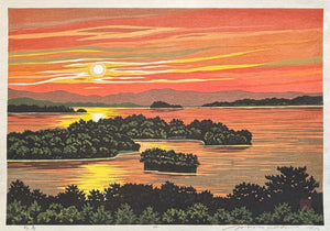  - Matsushima (Sunset at Matsushima Bay) - Masao Ido - SAKURA FINE ART