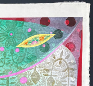 - Midori no Jūtan to Plum - (Green Carpet and Plum) - Mitsuru Hiraki - SAKURA FINE ART