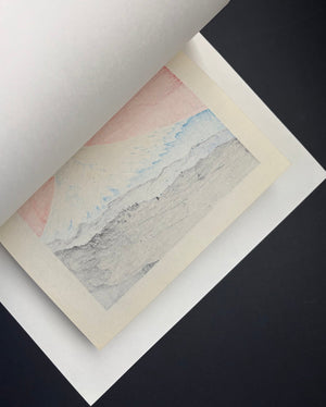  - Mitsu Yuyoi Fuji (Evening Mount Fuji at Mitsu) - Tomikichiro Tokuriki - SAKURA FINE ART