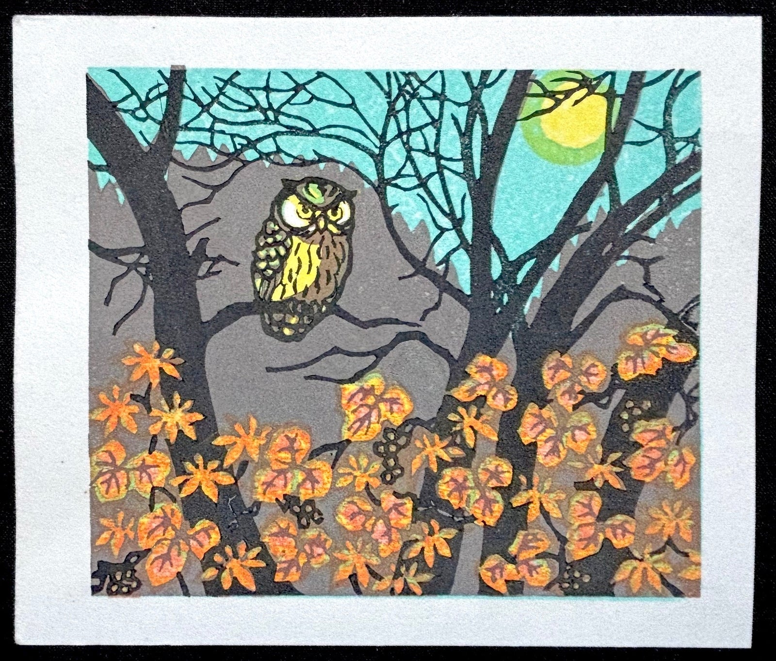  - Moonlit Night Owl - Koho Ohuchi - SAKURA FINE ART