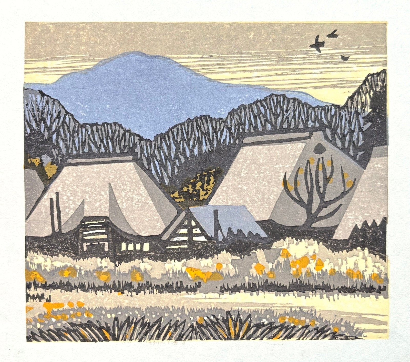  - Mountain Village in Autumn - Taku Harada - SAKURA FINE ART