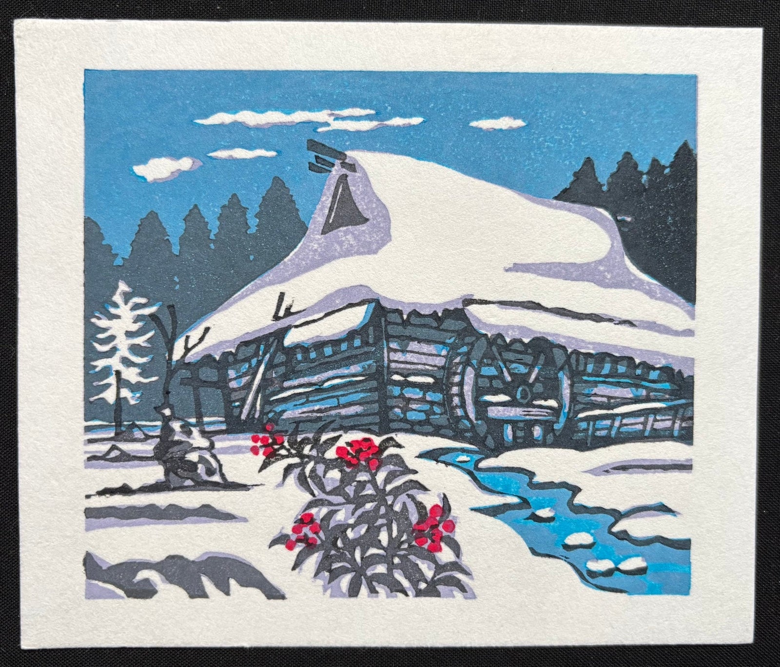  - Mountain Village in Snow - Koho Ohuchi - SAKURA FINE ART