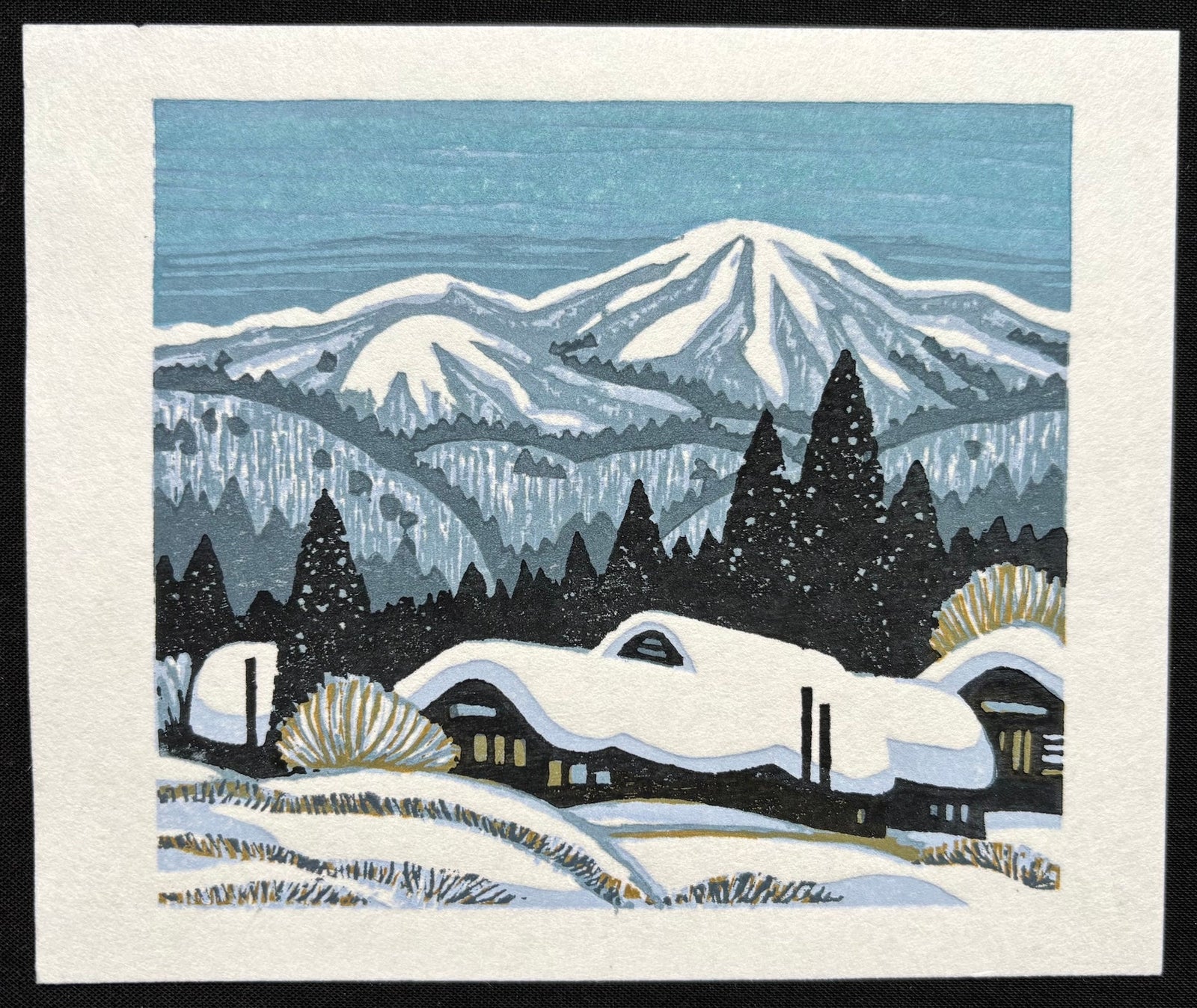  - Mountain Village in Winter - Taku Harada - SAKURA FINE ART