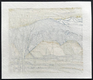 - Mountain Village in Winter - Taku Harada - SAKURA FINE ART