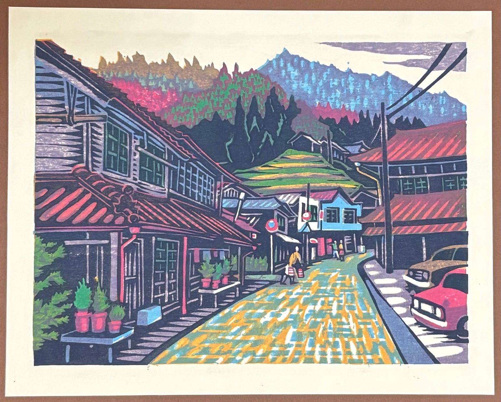 - Mountain Village, Ogauchi - Osamu Ueda - SAKURA FINE ART