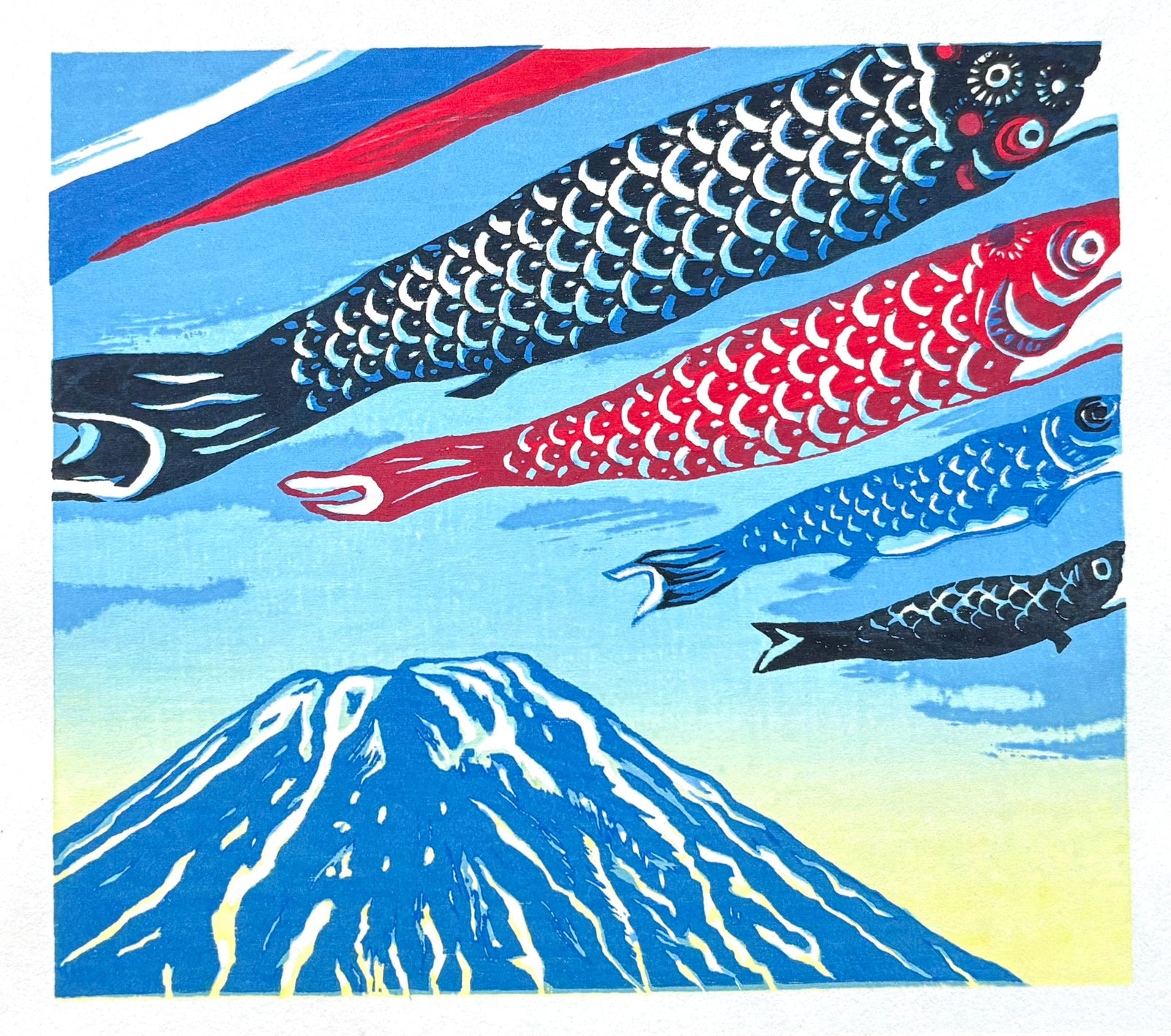  - Mt. Fuji and Koi Flags - Koichi Maeda - SAKURA FINE ART