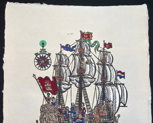  - Nanban - sen (Nanban Ship) - Sumio Kawakami - SAKURA FINE ART