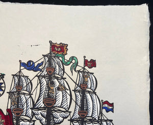  - Nanban - sen (Nanban Ship) - Sumio Kawakami - SAKURA FINE ART