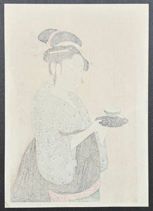  - Naniwaya Okita (Okita of Naniwa - ya Teahouse) - Utamaro Kitagawa - SAKURA FINE ART