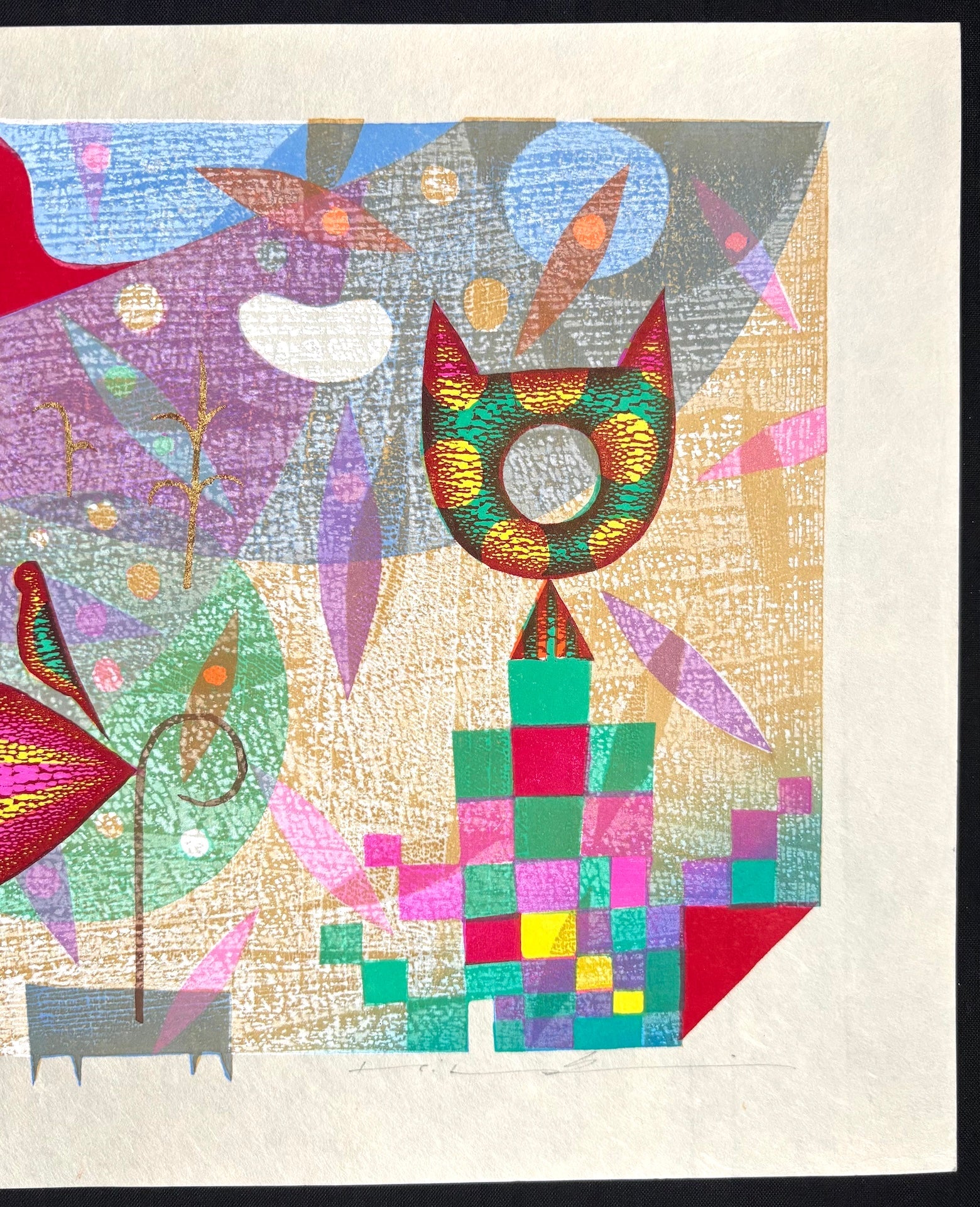  - Neko to Tori (Cat and Bird) - Mitsuru Hiraki - SAKURA FINE ART