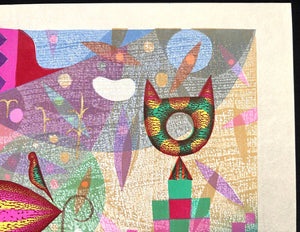  - Neko to Tori (Cat and Bird) - Mitsuru Hiraki - SAKURA FINE ART