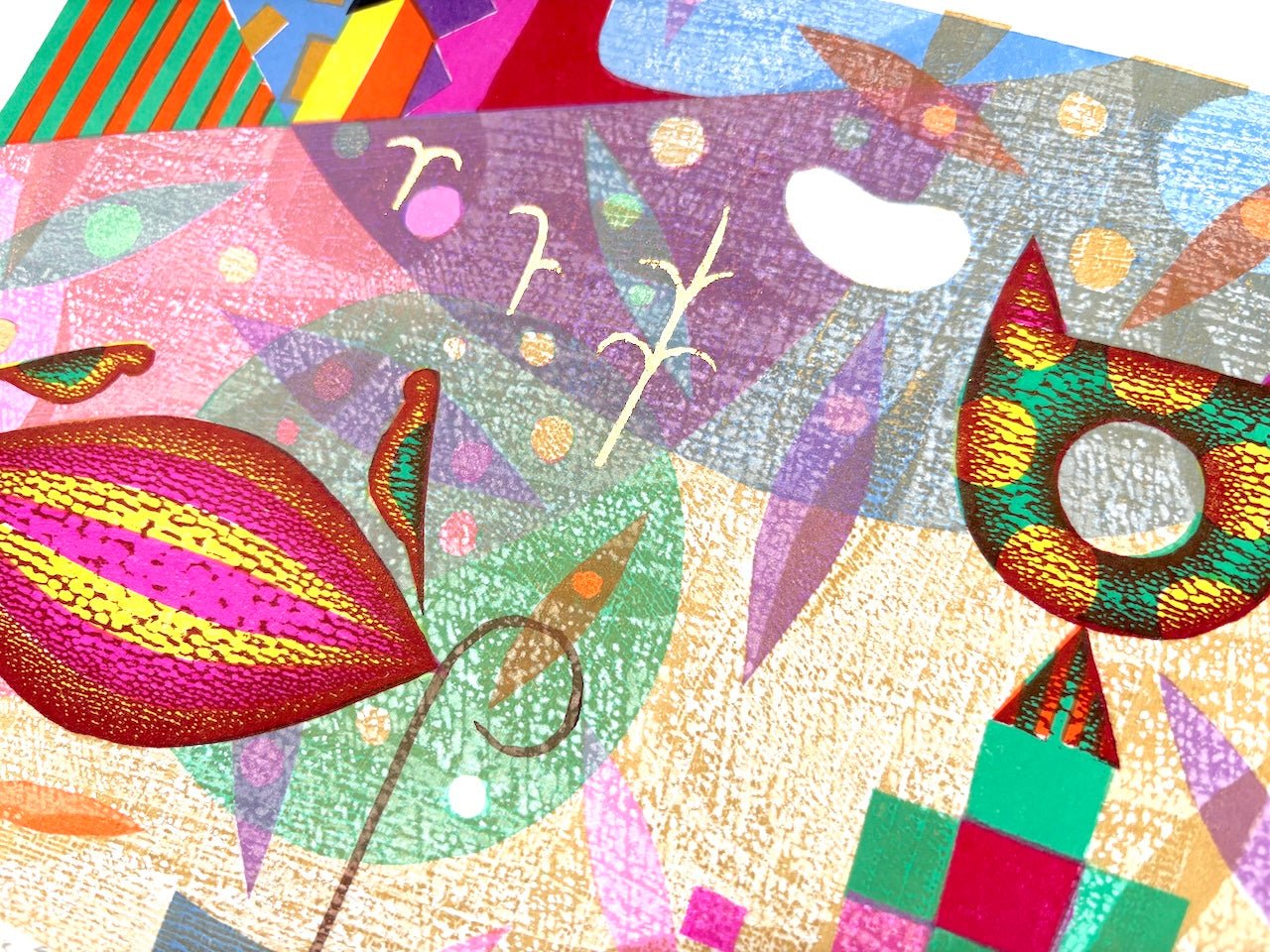  - Neko to Tori (Cat and Bird) - Mitsuru Hiraki - SAKURA FINE ART
