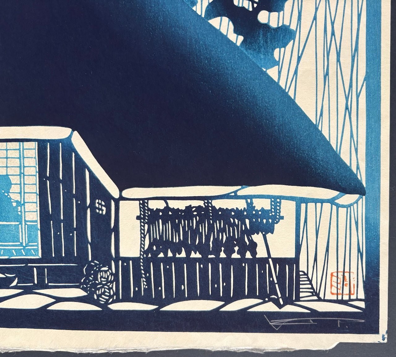 Niwaka-ame (Sudden Rain) - Kiyoshi Tanaka - SAKURA FINE ART