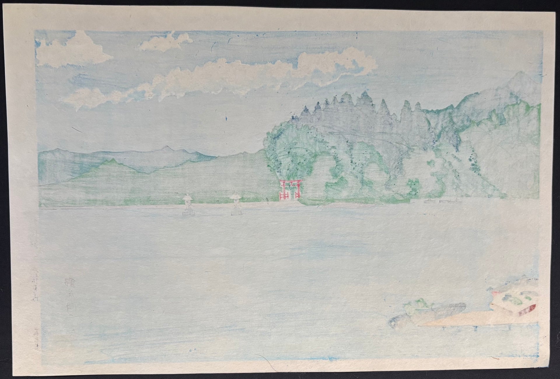  - Nojiri - ko (Lake Nojiri) - Tomikichiro Tokuriki - SAKURA FINE ART