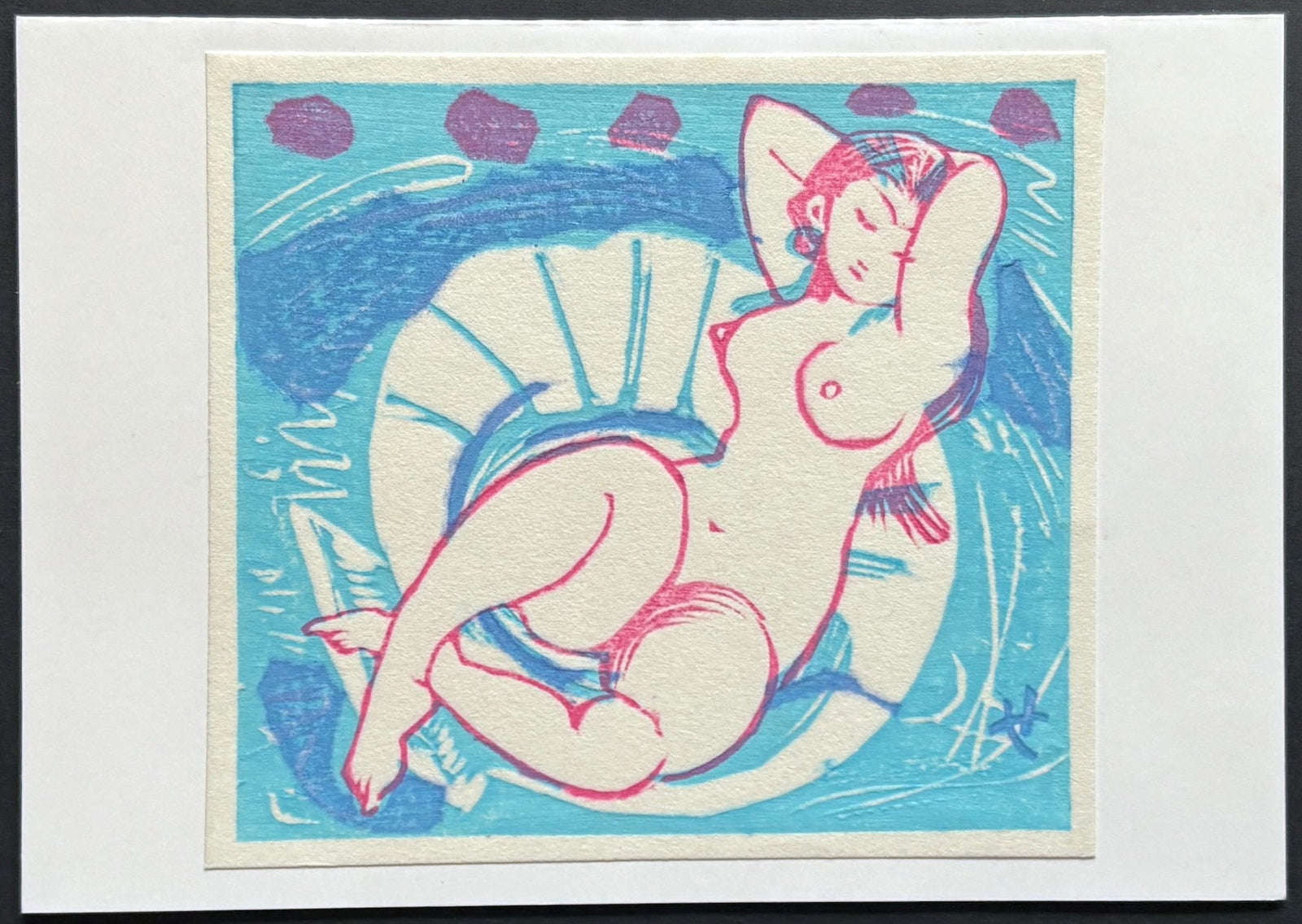- Nude in Blue - Junichiro Sekino - SAKURA FINE ART