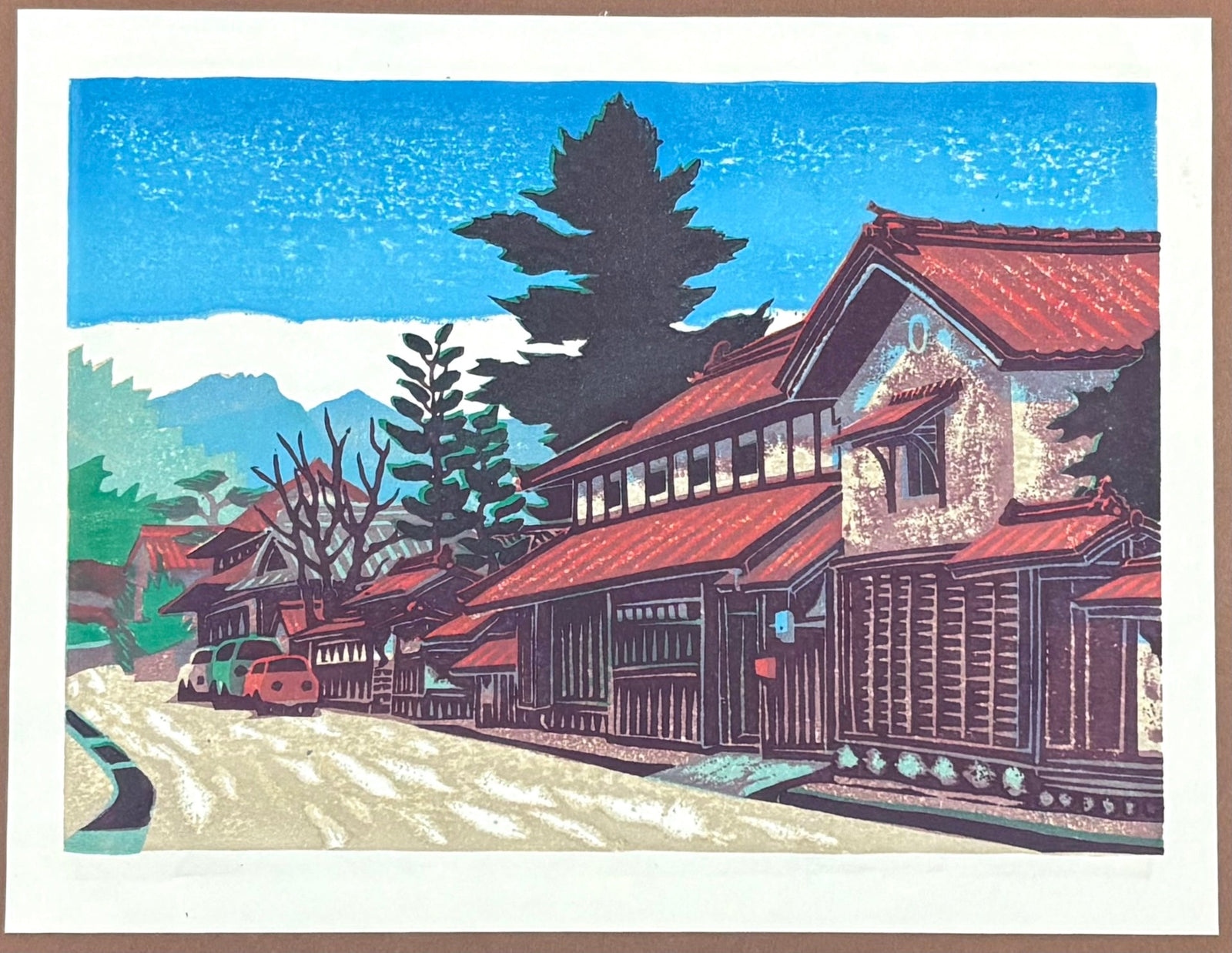 - Old House on the Suzuhari Road - Osamu Ueda - SAKURA FINE ART