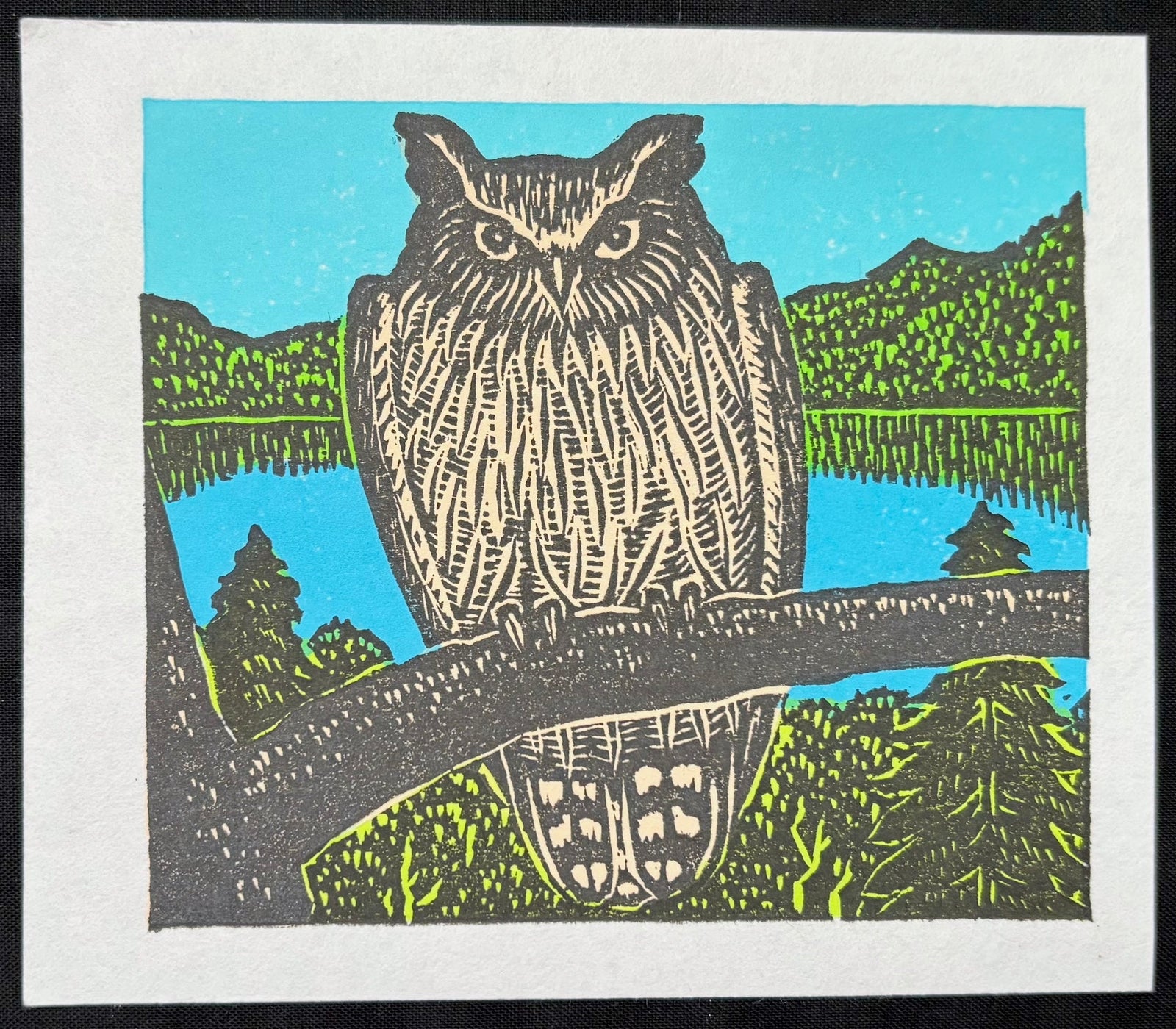  - Owl and Lake, 2002 - Keizaburo Tejima - SAKURA FINE ART