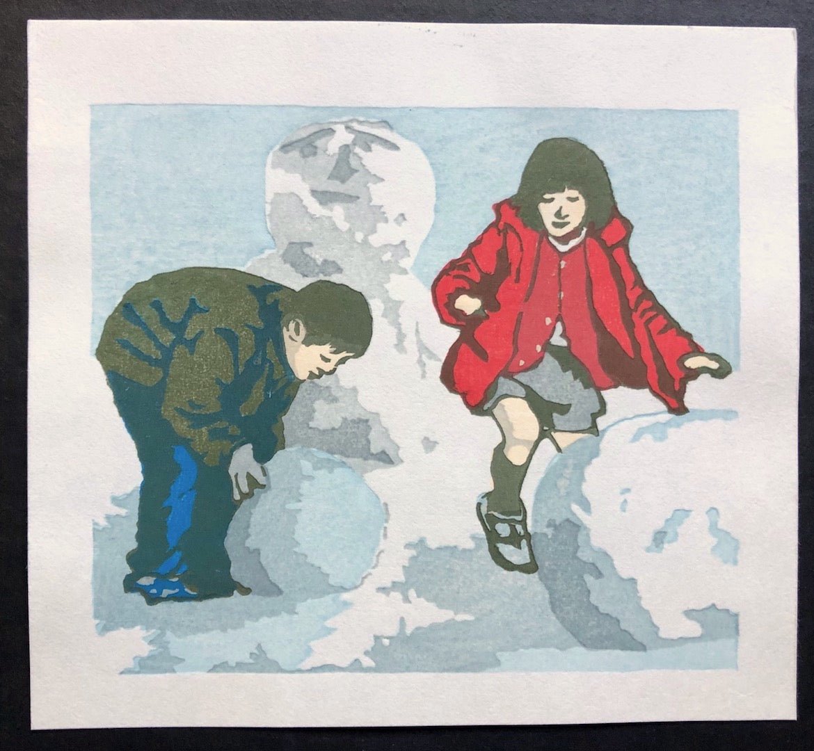  - Playing in the Snow - Hirokuni Aizawa - SAKURA FINE ART