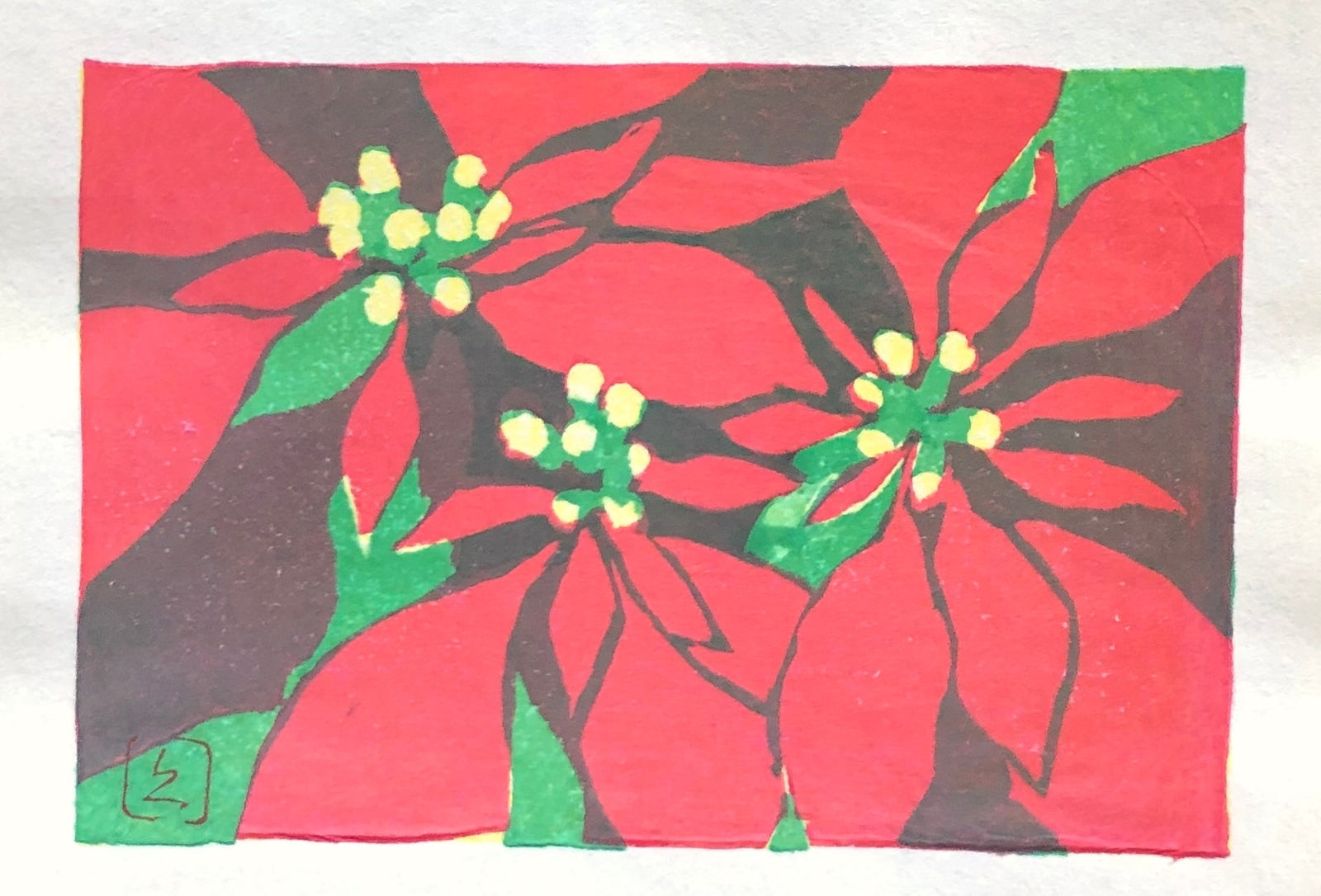  - Poinsettia - Hisako Kusama - SAKURA FINE ART