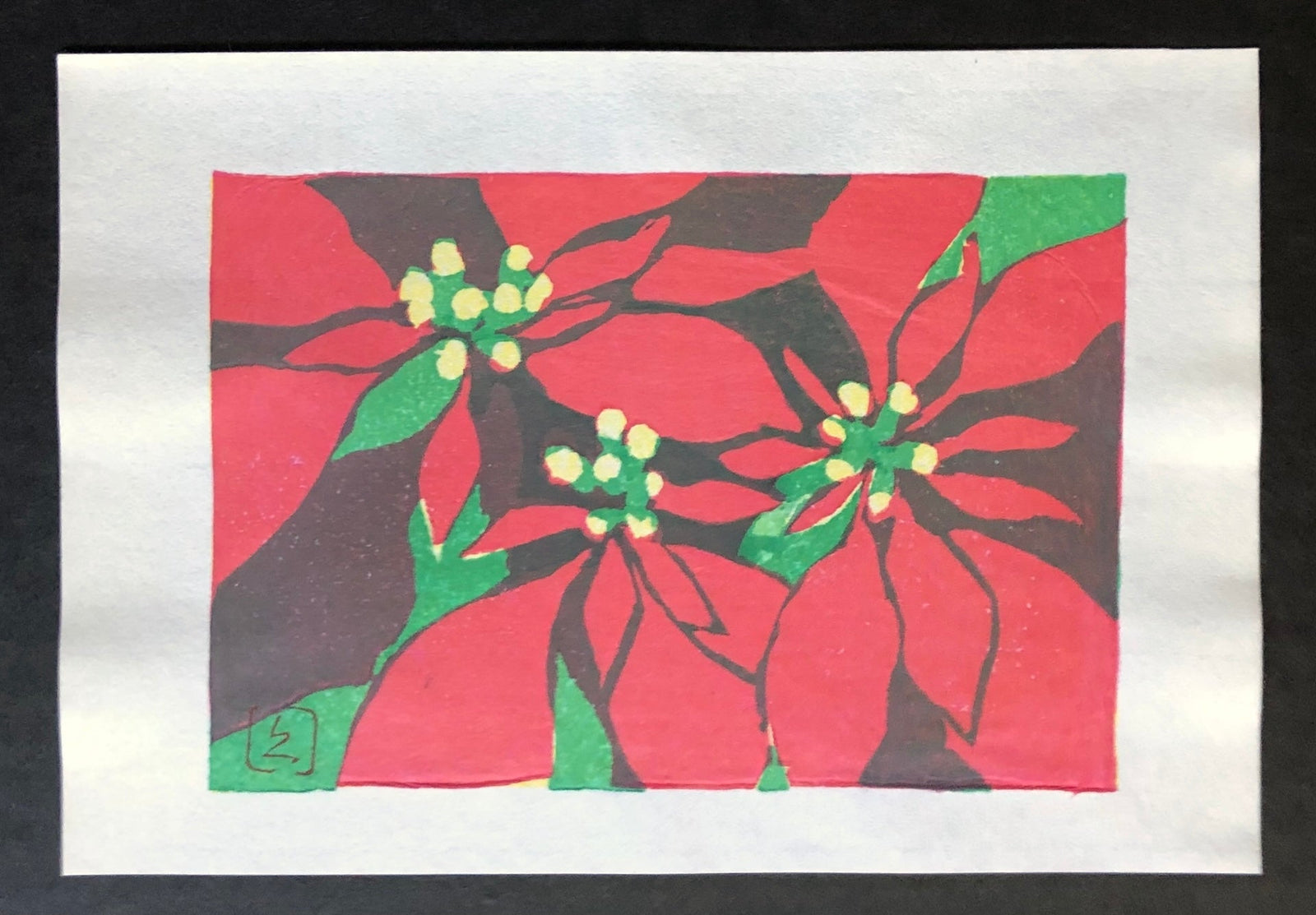  - Poinsettia - Hisako Kusama - SAKURA FINE ART