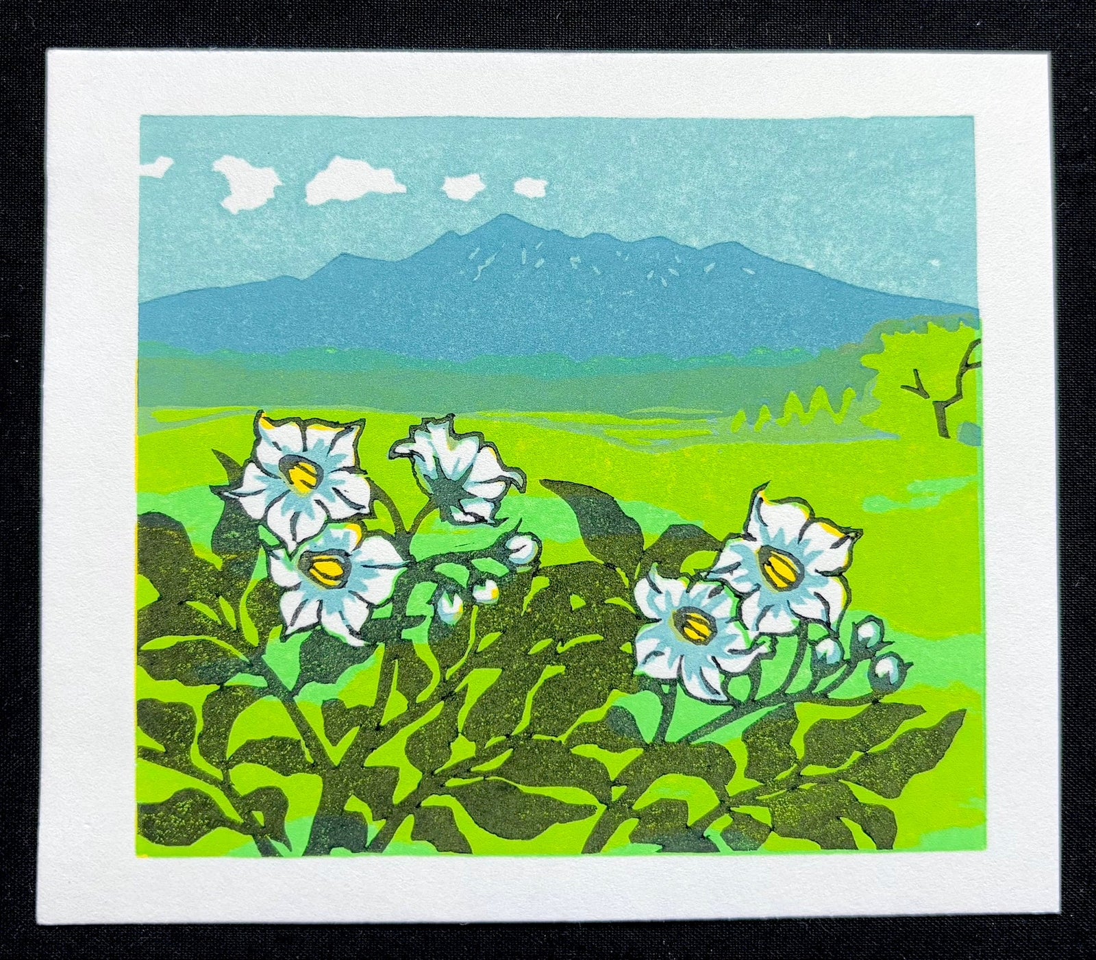  - Potato Flowers and the Mountain - Koho Ohuchi - SAKURA FINE ART