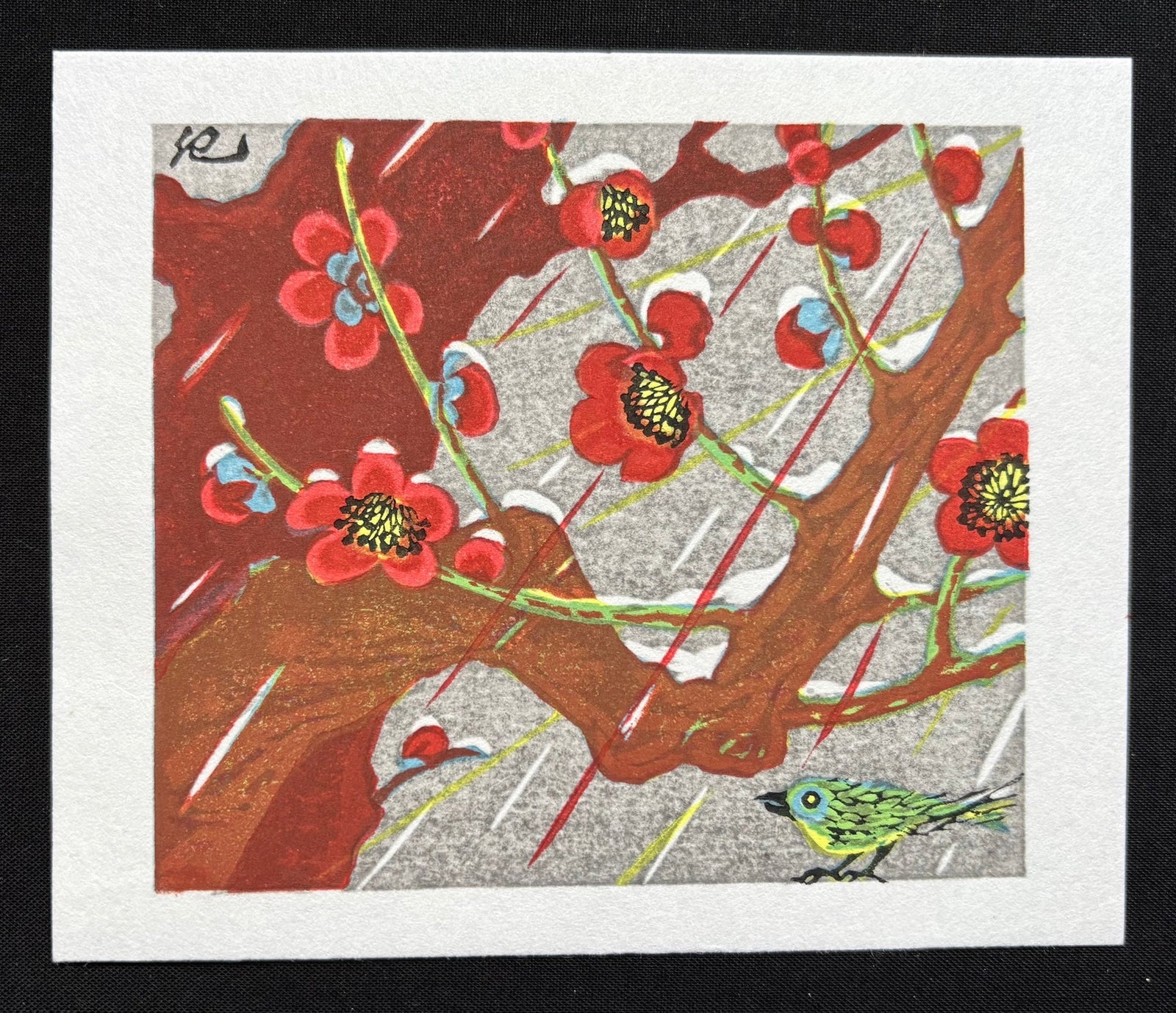  - Red Plum Tree - Kieko Tsurusawa - SAKURA FINE ART