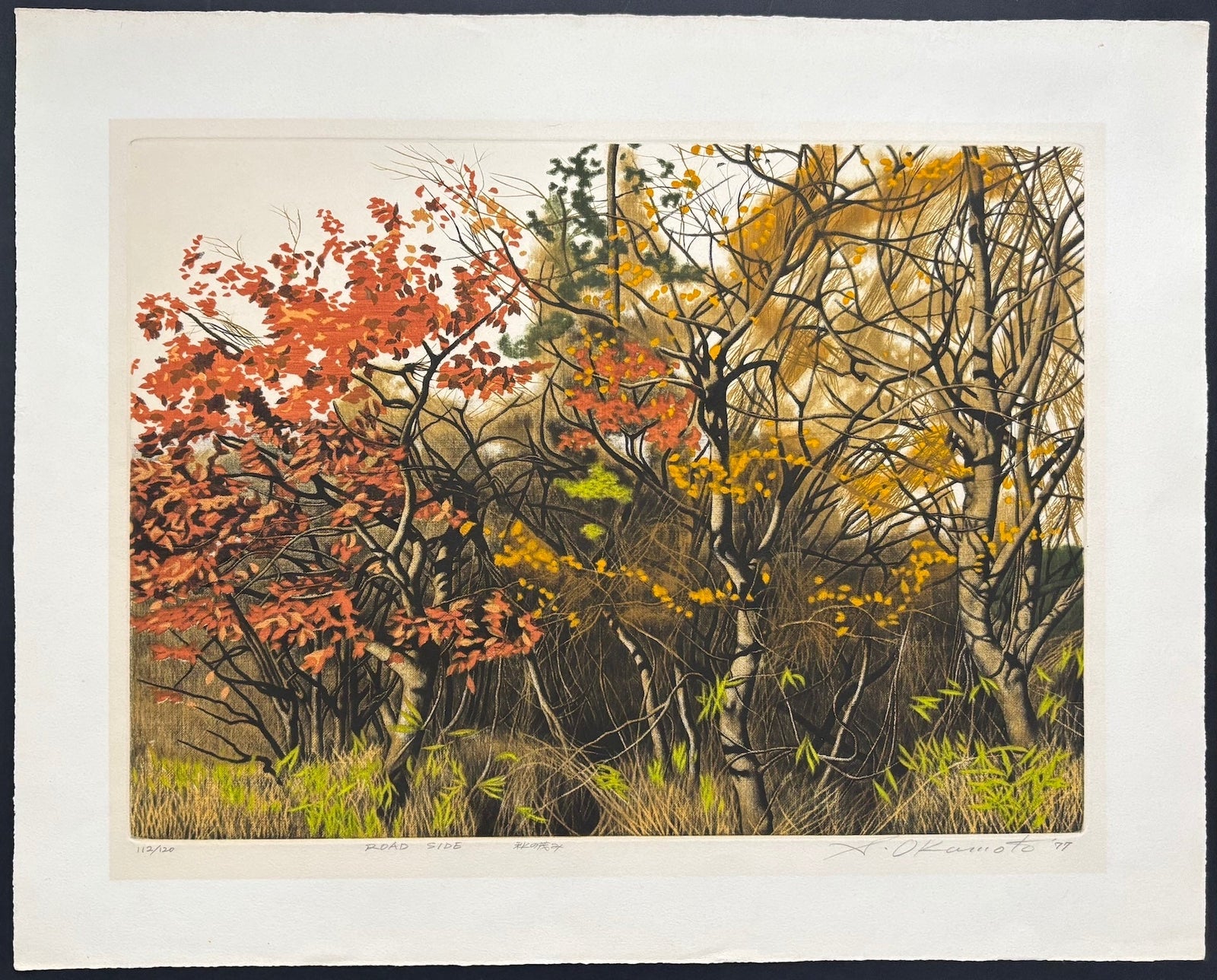  - ROADSIDE Aki no Shigemi (Autumn Bushes by the Roadside), 1977 - Shogo Okamoto - SAKURA FINE ART