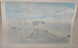 - Satta Tōge Kaigan (The Coast at Satta Pass, from the series Thirty-six Views of Mt. Fuji) - Tomikichiro Tokuriki - SAKURA FINE ART
