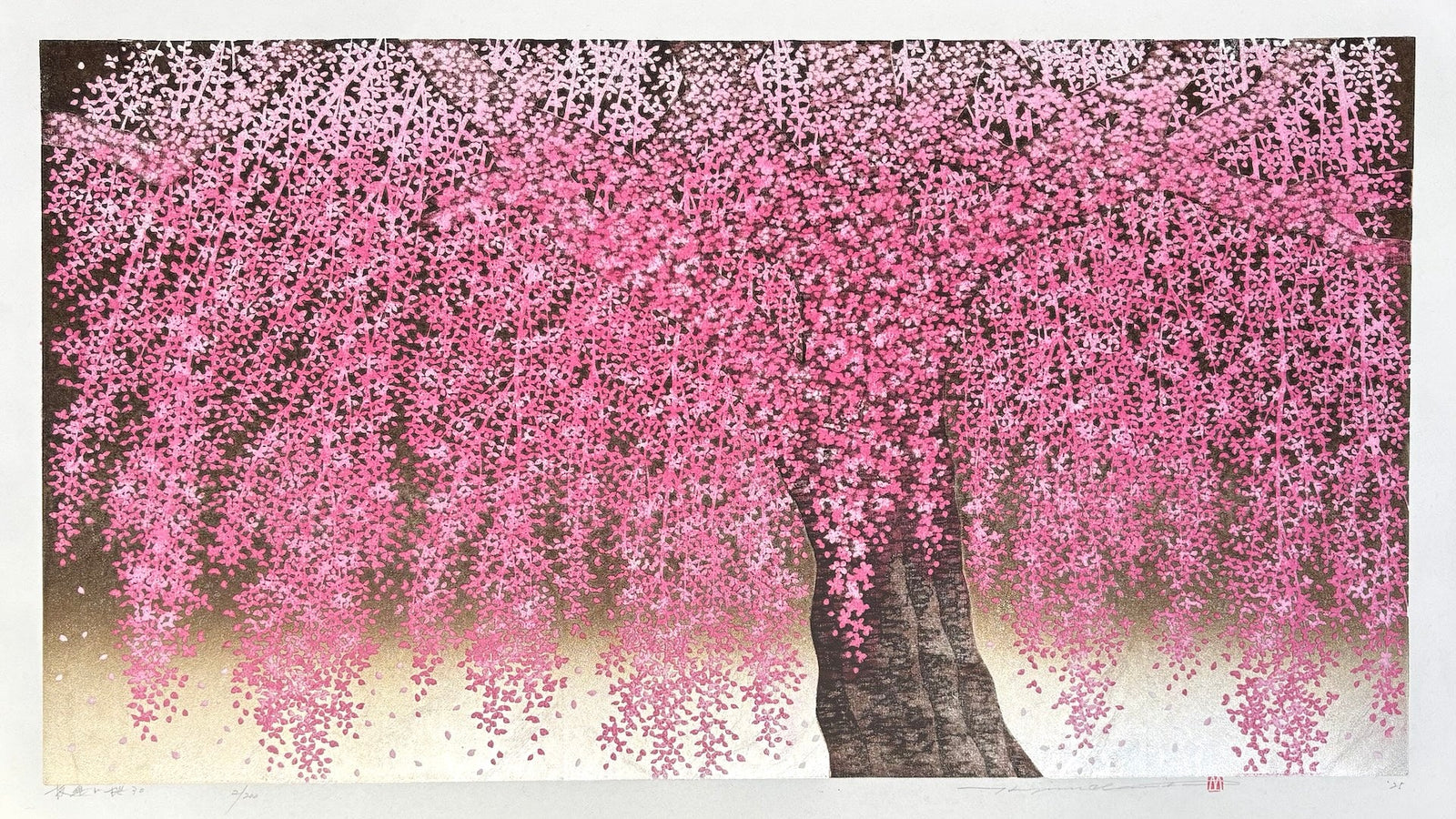  - Shidare Zakura 30 (Weeping Cherry 30) - Hajime Namiki - SAKURA FINE ART