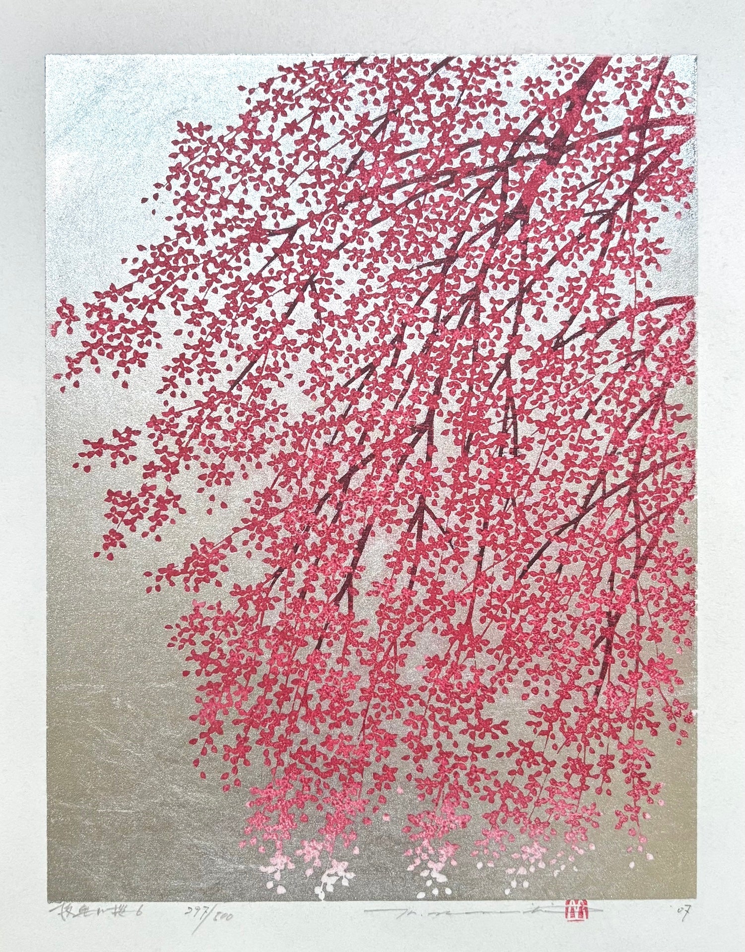  - Shidare Zakura 6 (Weeping Cherry 6) - Hajime Namiki - SAKURA FINE ART