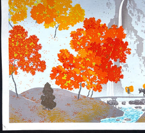  - Shiki - Sansui (Autumn Leaves in the Landscape) - Shunso Hishida - SAKURA FINE ART