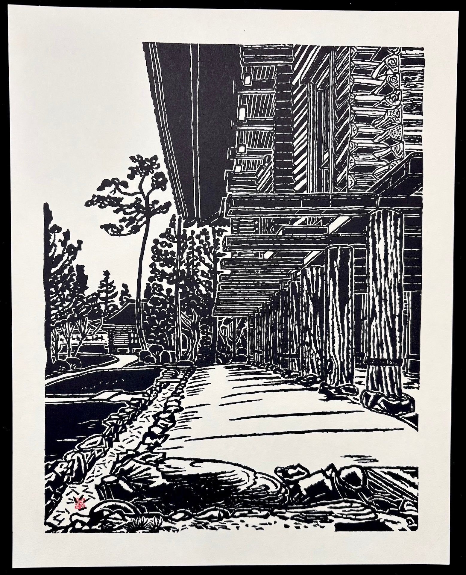  - Shoso - in, Nara Todai - ji (Shoso - in at Todaij - ji Temple in Nara) - Unichi Hiratsuka - SAKURA FINE ART