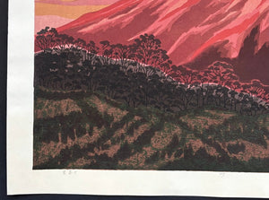  - Shufuji (Vermilion Mount Fuji) - Masao Ido - SAKURA FINE ART