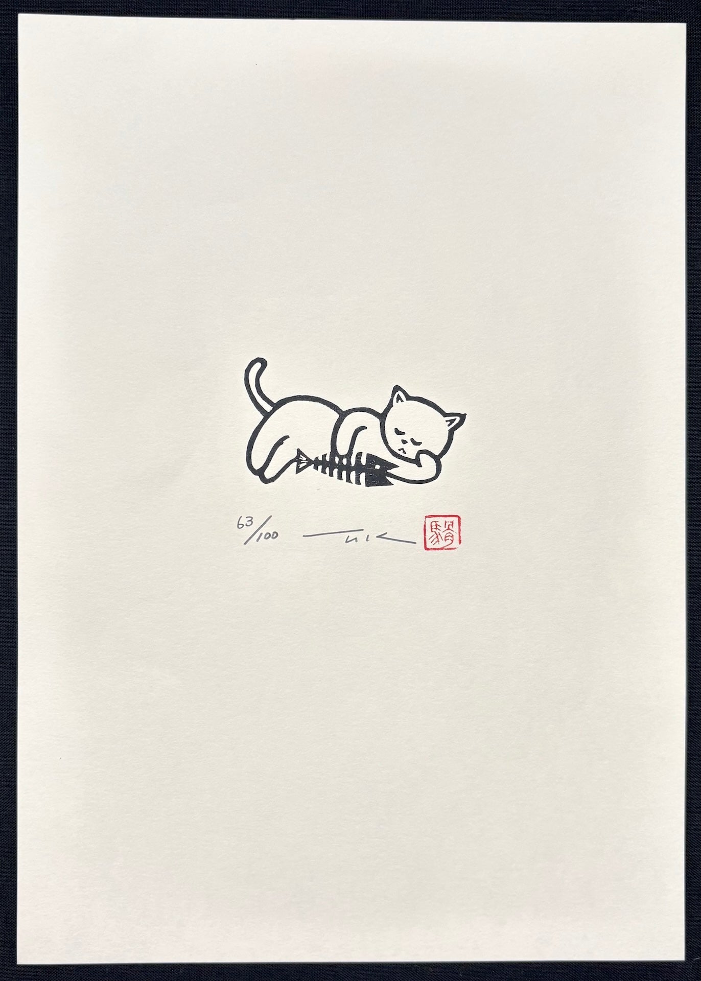  - Sleeping Cat - Takashi Ohno - SAKURA FINE ART