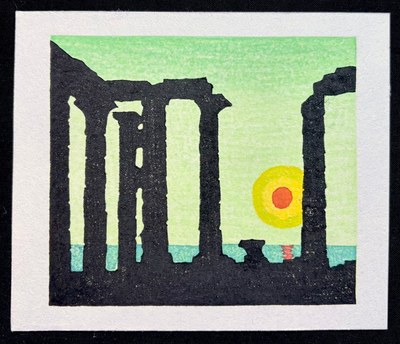 - Sunrise at Cape Sounion - Fumio Kitaoka - SAKURA FINE ART